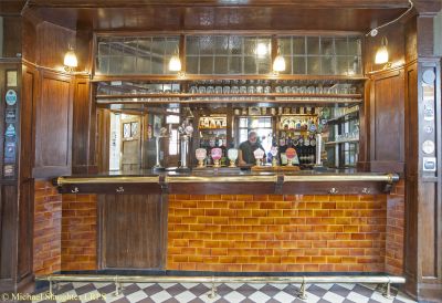 Tiled Front of Public Bar Counter.  by Michael Slaughter. Published on 